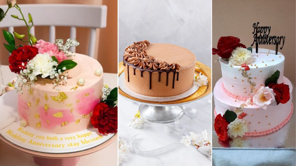 Simple Anniversary Cake Design