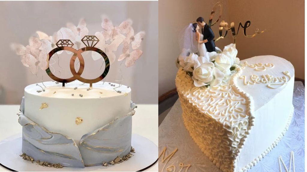 Simple Engagement Cake Designs