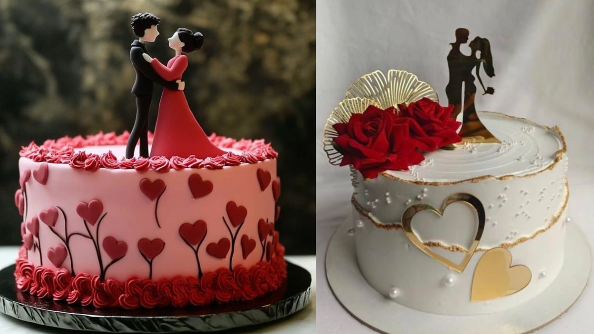 Anniversary Cake Design for Couple