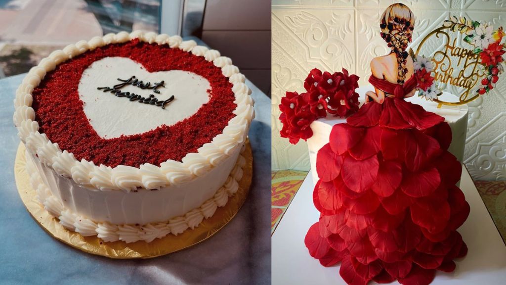 Red Wedding Cake Designs