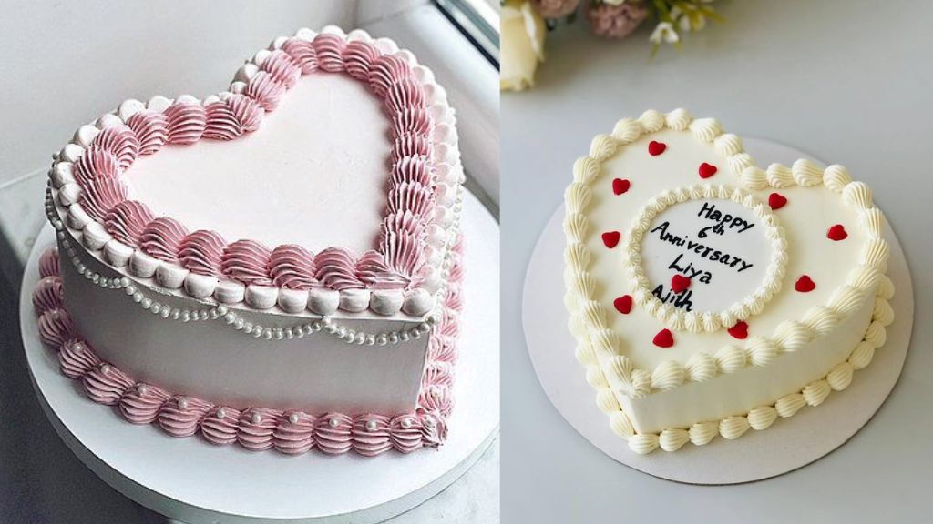 Heart Shape Cake for Anniversary