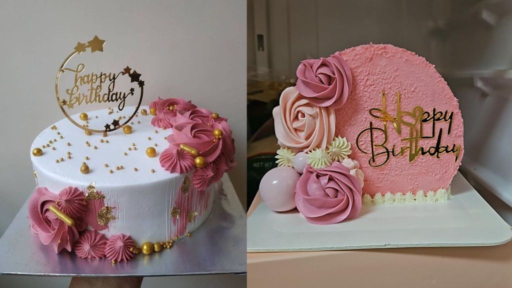 Happy Birthday Likha Hua Cake