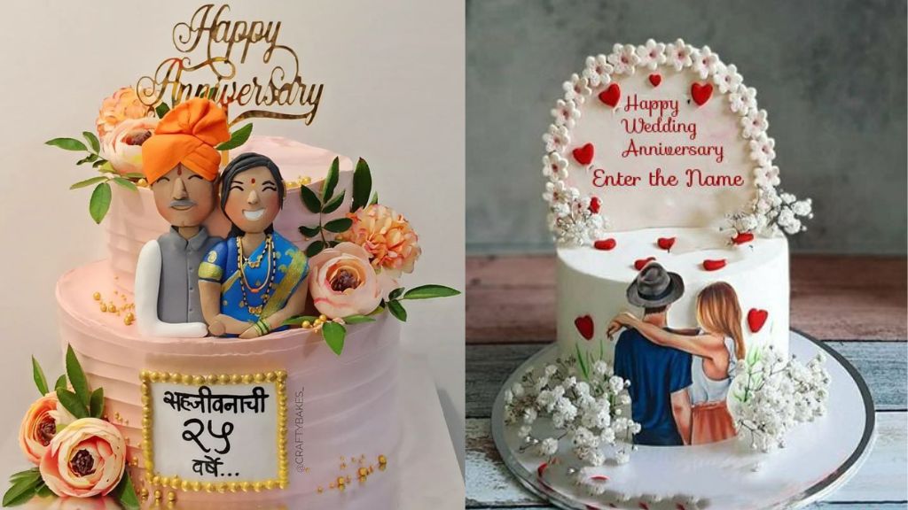 25th Wedding Anniversary Cakes