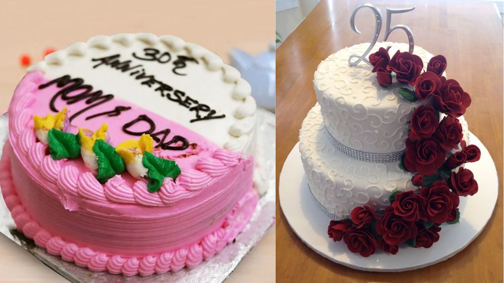 25th Wedding Anniversary Cakes