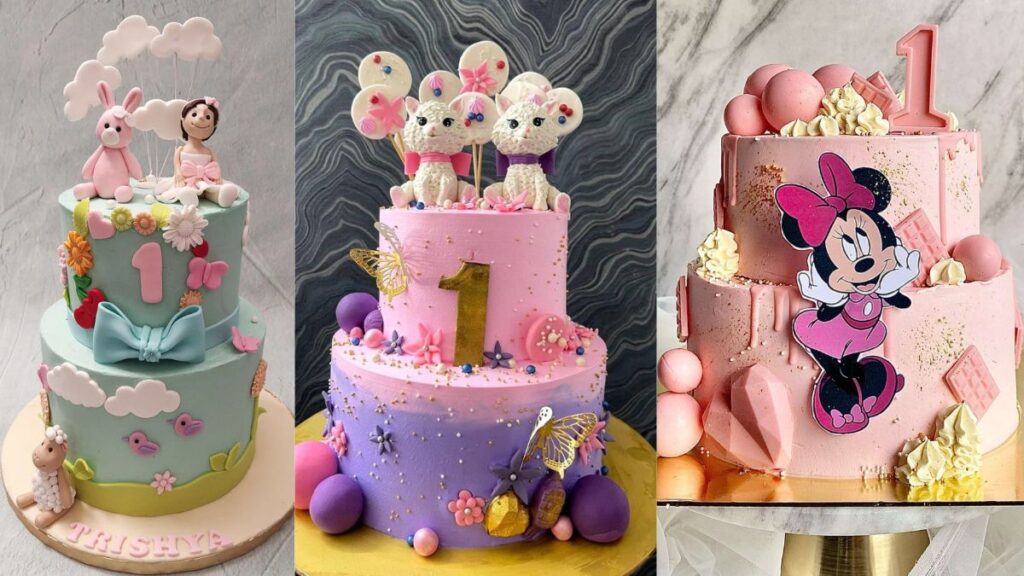 First Birthday Cake Designs for Baby Girl
