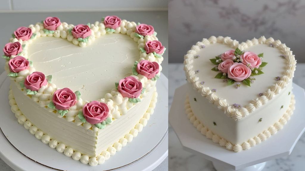 Heart Shape Cake for Anniversary