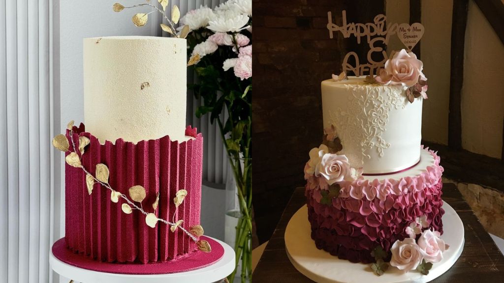 Red Wedding Cake Designs