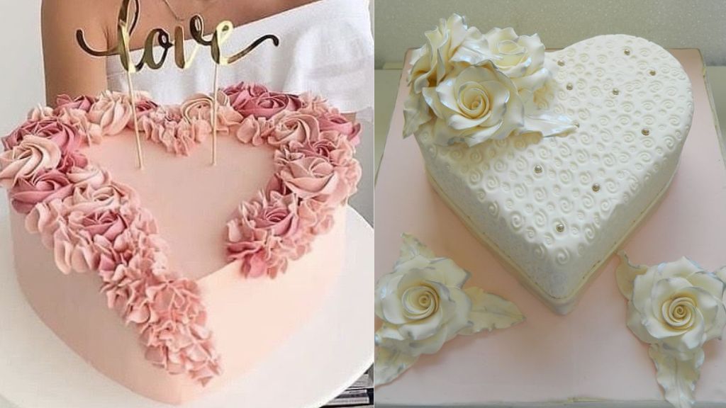 Heart Shape Cake for Anniversary