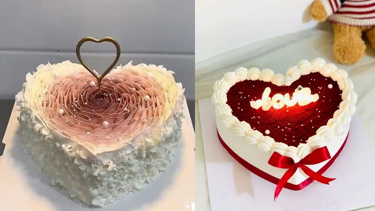 Heart Shape Cake for Anniversary