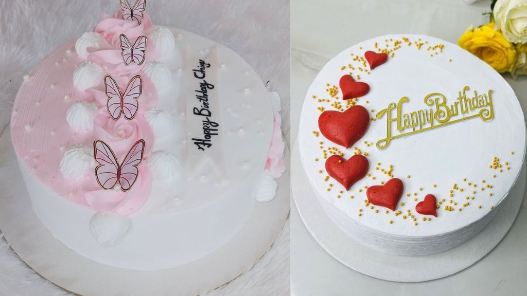 Happy Birthday Likha Hua Cake
