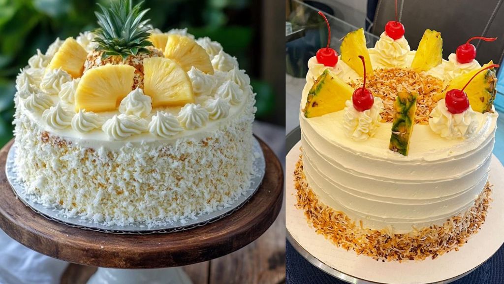 Pineapple Cake Design Simple