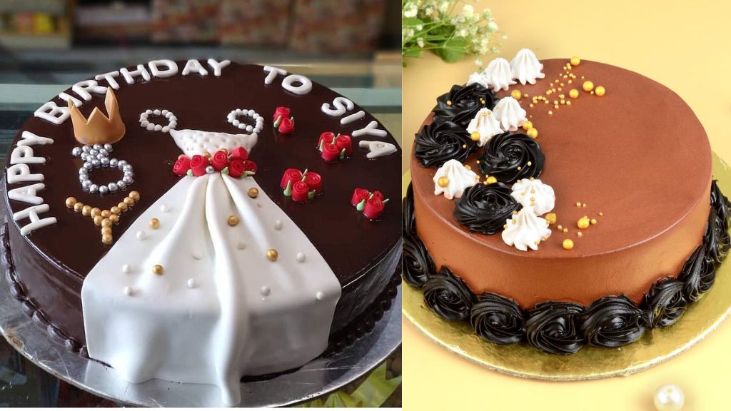 1 kg Chocolate Cake Design for Girl
