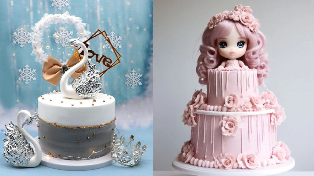 1 kg Chocolate Cake Design for Girl