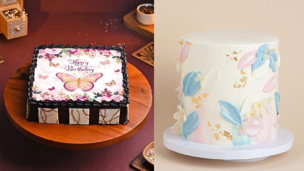 Birthday Cake Butterfly Design