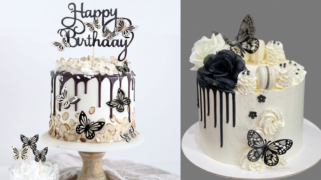 Birthday Cake Butterfly Design