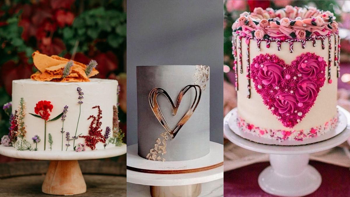Simple Cake Design for Anniversary