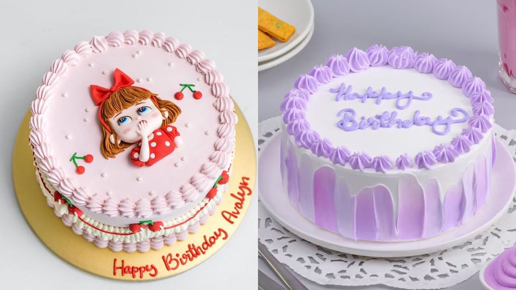 Vanilla Cake Design for Girl