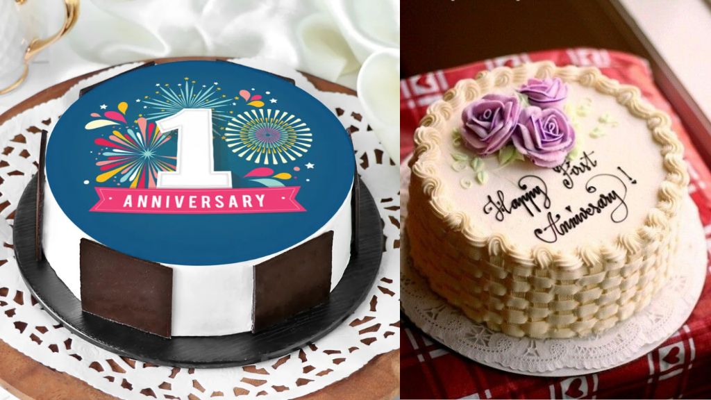 First Anniversary Cake Design