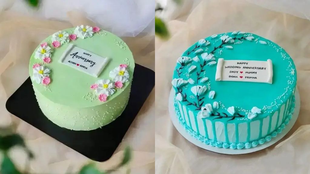 Simple Cake for Anniversary