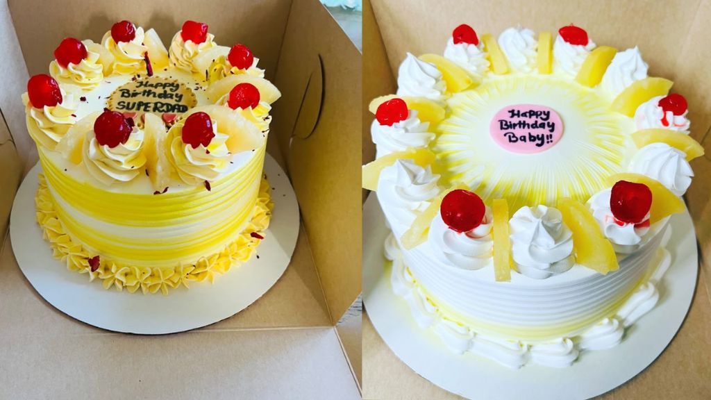 Pineapple Cake Design Simple