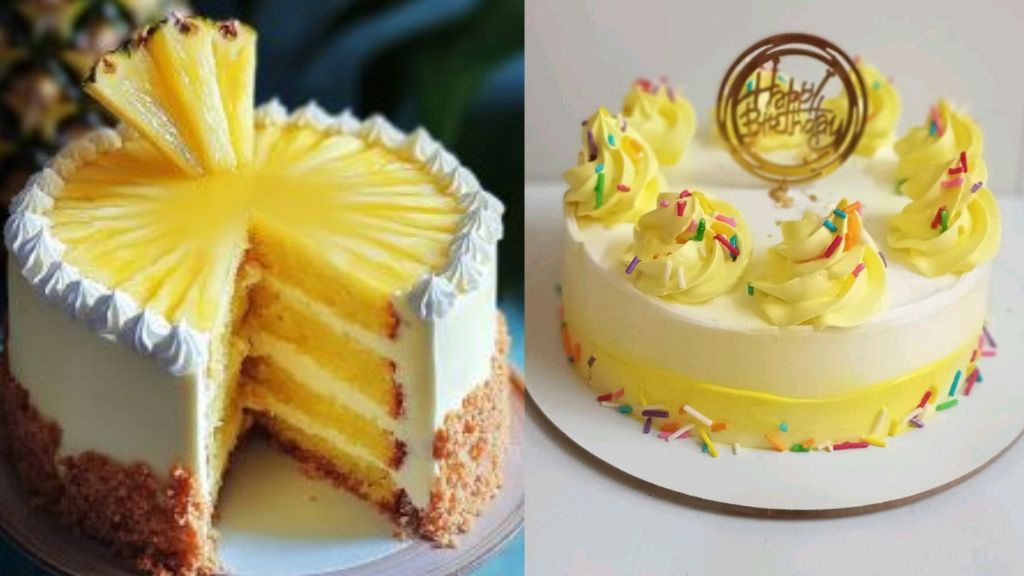 Pineapple Cake Design Simple