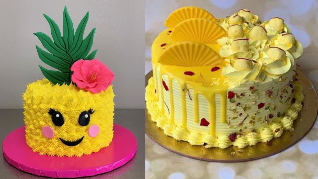 Pineapple Cake Design Simple